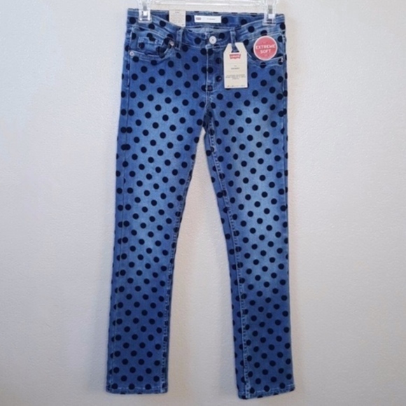 Levi's Other - Levi's 711 Polka Dot Stretch Skinny Jeans 10